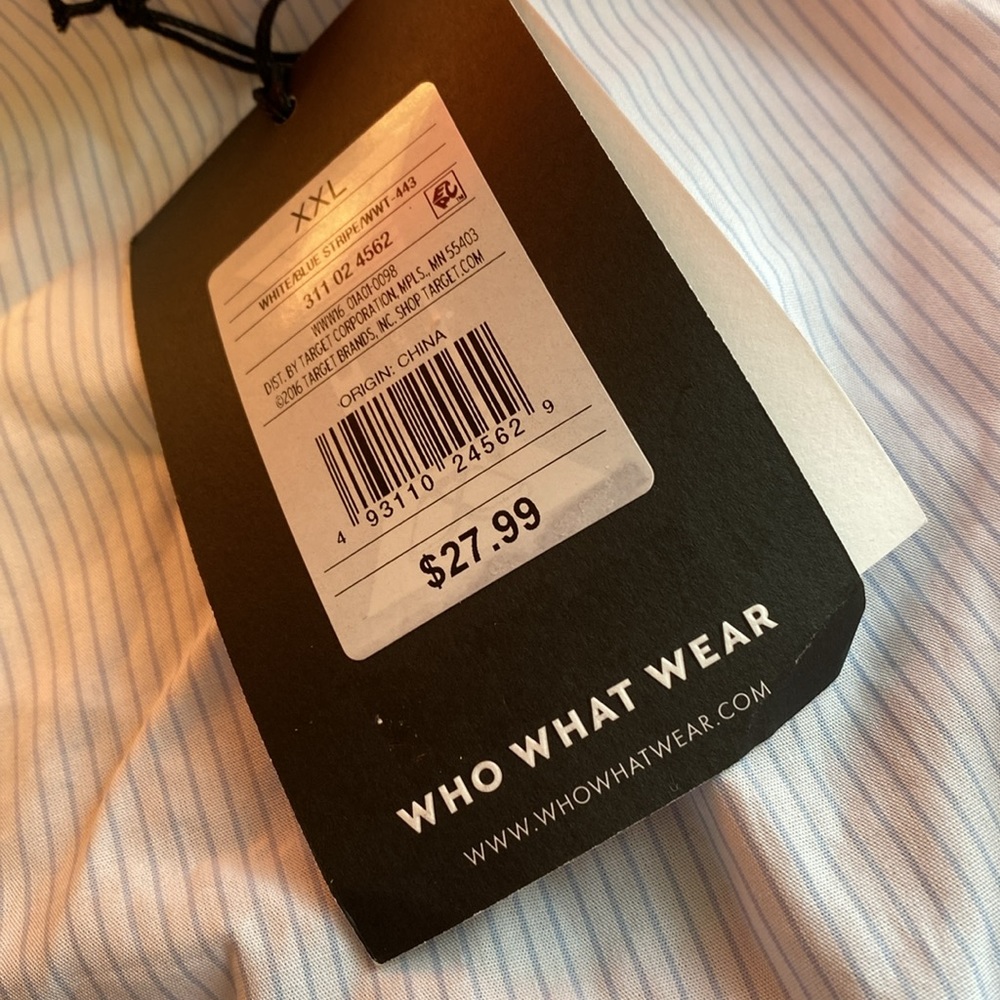 NWT WHO WHAT WHERE one sleeve ruffled blouse size women’s XXLARGE - Picture 10 of 11